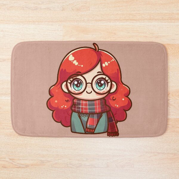 Item preview, Redhead with a scarf designed and sold by JEMAR Designs.