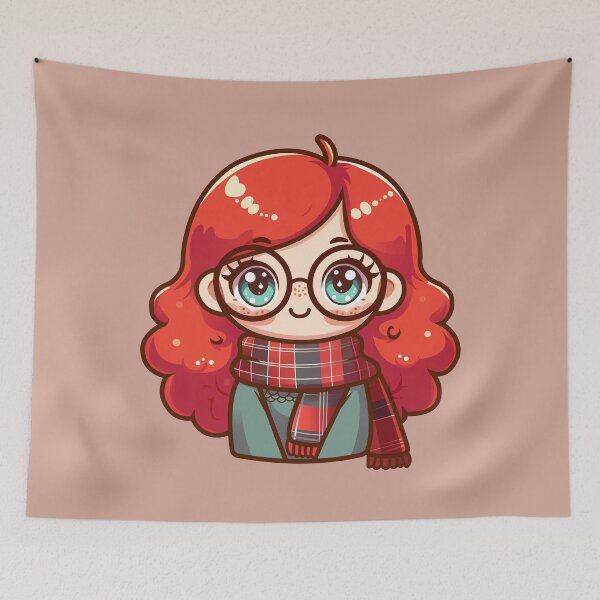 Item preview, Redhead with a scarf designed and sold by ArteDelCine.
