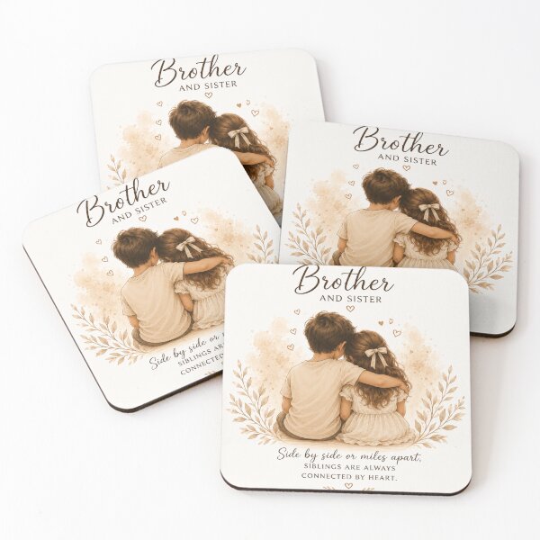 Item preview, Brother and Sister - Connected by Heart designed and sold by Danynhasillva.