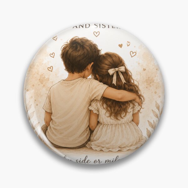 Item preview, Brother and Sister - Connected by Heart designed and sold by Danynhasillva.