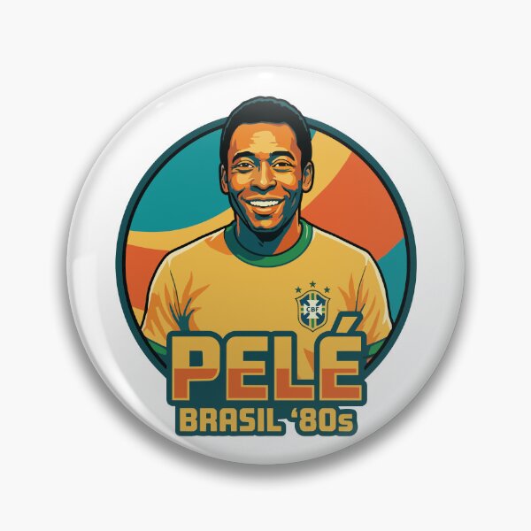 Item preview, Vintage 1980s Pelé Brazil National Team Portrait designed and sold by PixelCatalyst.