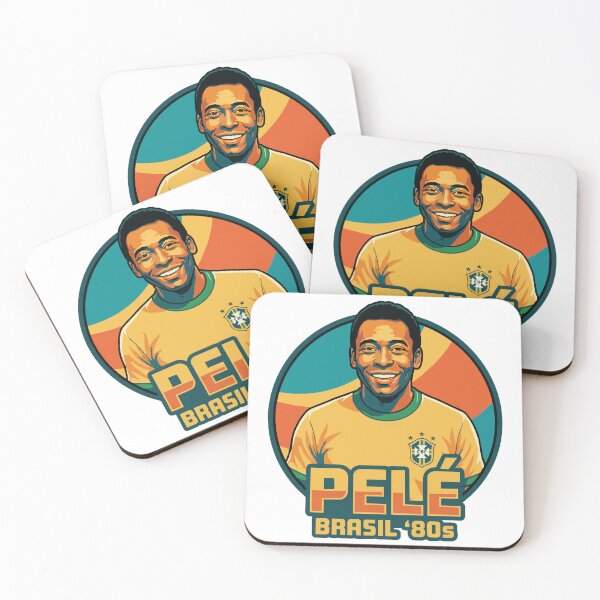 Item preview, Vintage 1980s Pelé Brazil National Team Portrait designed and sold by PixelCatalyst.