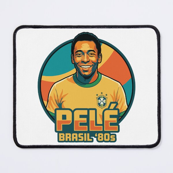 Item preview, Vintage 1980s Pelé Brazil National Team Portrait designed and sold by PixelCatalyst.