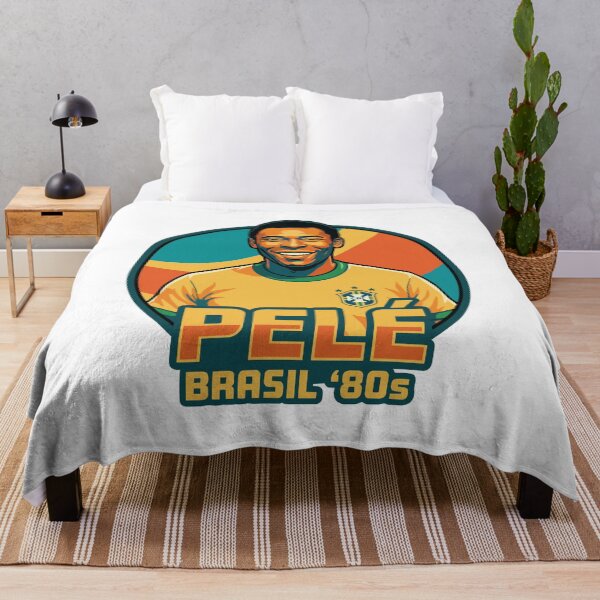 Item preview, Vintage 1980s Pelé Brazil National Team Portrait designed and sold by PixelCatalyst.