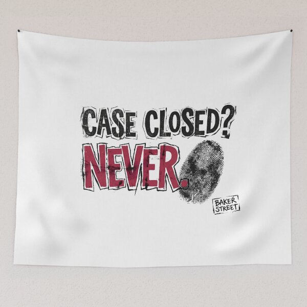 Item preview, Case Closed Never Baker Street Sherlock Holmes Stencil Art designed and sold by Fenay Designs.