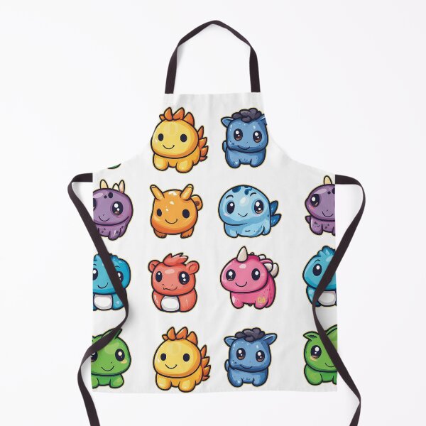 Item preview, Cute Chibi Monster Sticker Sheet Colorful Pocket Monsters Kids Cartoon Pack Poster designed and sold by DesignArtist.ia.