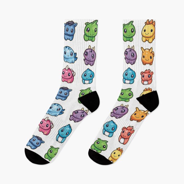 Item preview, Cute Chibi Monster Sticker Sheet Colorful Pocket Monsters Kids Cartoon Pack Poster designed and sold by DesignArtist.ia.