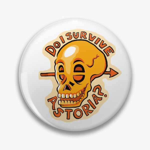 Item preview, Skull Astoria Sticker designed and sold by menasmenaceart.