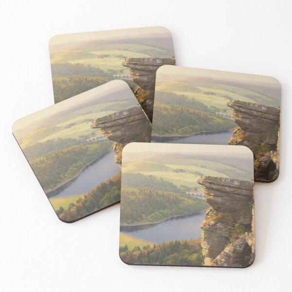 Item preview, Bamford Edge Ladybower Reservoir - Peak District Summer Landscape designed and sold by QuietCanvasArtworks.