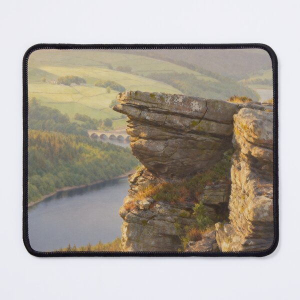 Item preview, Bamford Edge Ladybower Reservoir - Peak District Summer Landscape designed and sold by QuietCanvasArtworks.