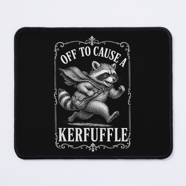 Item preview, Off To Cause A Kerfuffle Raccoon Meme Goblincore Shirt designed and sold by Lichtisign.