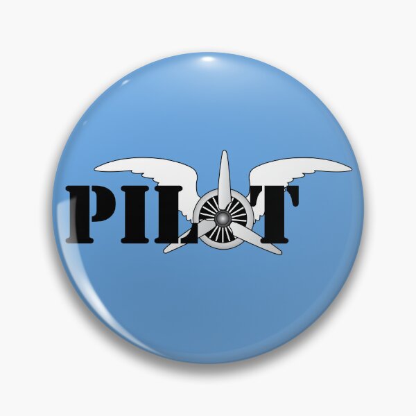 Item preview, Pilot Wings Airplane Engine Propeller Typographic Design designed and sold by CreativeTwins.