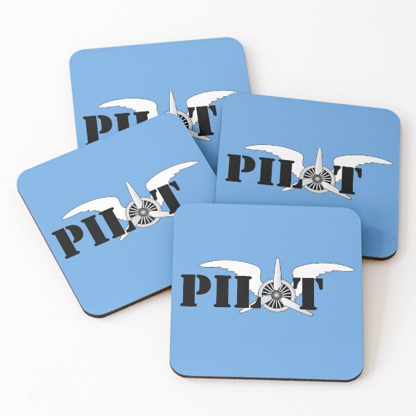 Item preview, Pilot Wings Airplane Engine Propeller Typographic Design designed and sold by CreativeTwins.