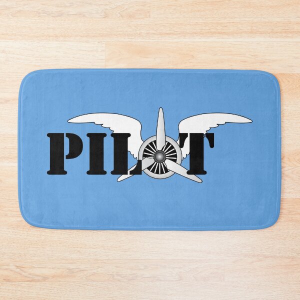 Item preview, Pilot Wings Airplane Engine Propeller Typographic Design designed and sold by CreativeTwins.