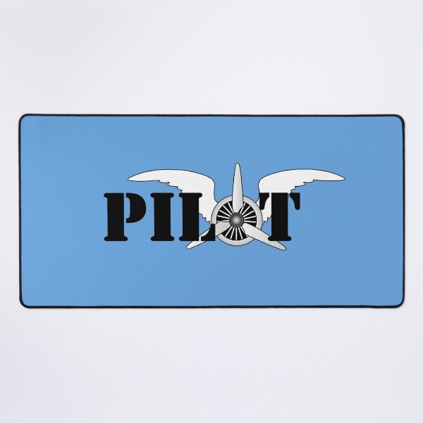 Item preview, Pilot Wings Airplane Engine Propeller Typographic Design designed and sold by CreativeTwins.