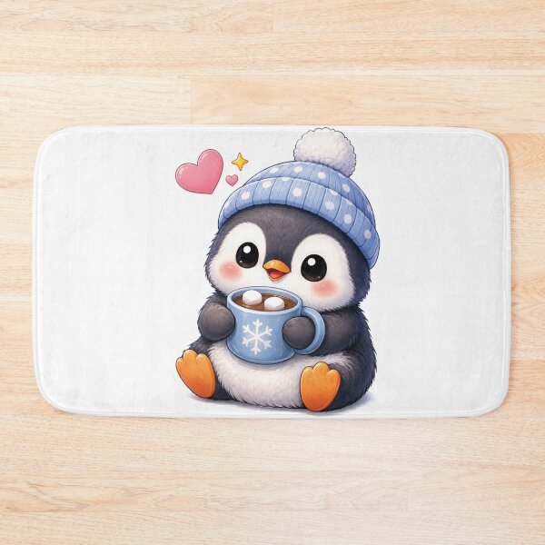 Item preview, Cute Baby Penguin With Hot Cocoa designed and sold by myJPEG.