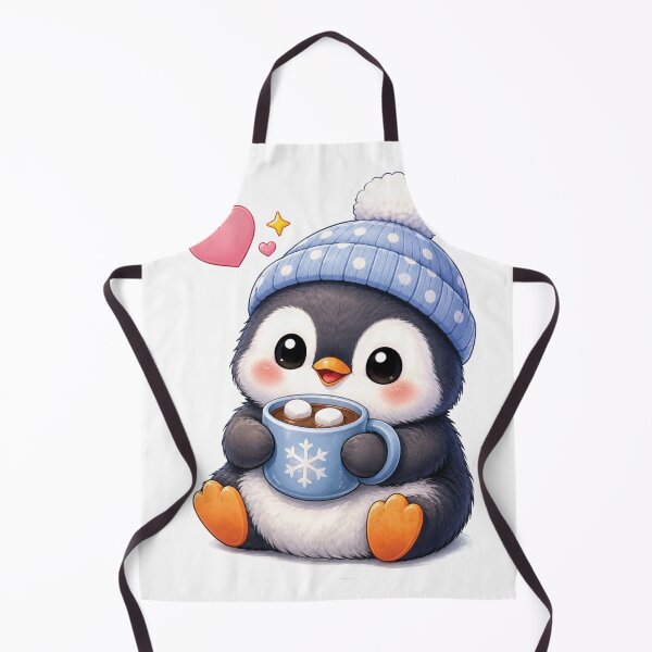 Item preview, Cute Baby Penguin With Hot Cocoa designed and sold by myJPEG.