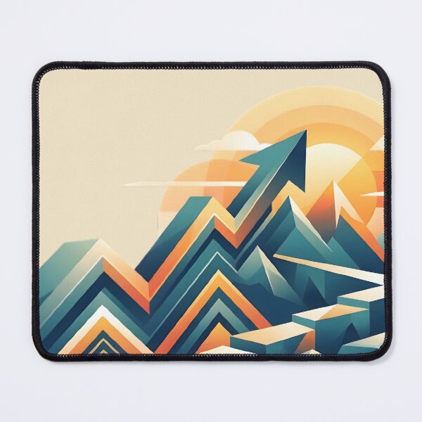 Item preview, Mountain Growth Arrow Illustration | Business Success, Financial Growth & Goal Achievement Vector Art designed and sold by MCV-Designs.