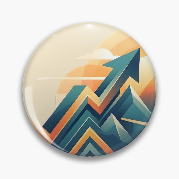 Item preview, Mountain Growth Arrow Illustration | Business Success, Financial Growth & Goal Achievement Vector Art designed and sold by MCV-Designs.