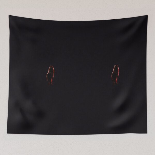 Item preview, Wolf Threshold Gothic Cathedral Fire Dark Art designed and sold by GeoWhimsy Studio.
