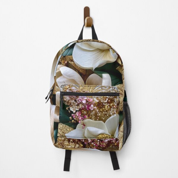 Item preview, Gilded Magnolia Bloom – Klimt-Inspired Luxury Floral Art designed and sold by VelvetThornsArt.