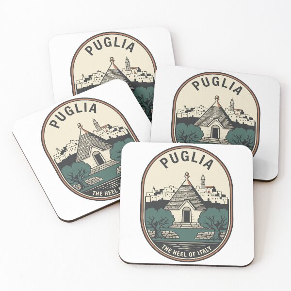 Item preview, Vintage Puglia Italy Travel Badge Trullo Olive Trees designed and sold by k3rstman1.