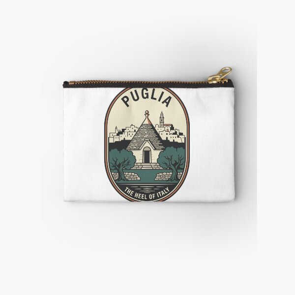 Item preview, Vintage Puglia Italy Travel Badge Trullo Olive Trees designed and sold by k3rstman1.