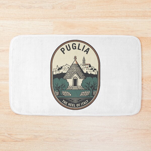 Item preview, Vintage Puglia Italy Travel Badge Trullo Olive Trees designed and sold by k3rstman1.