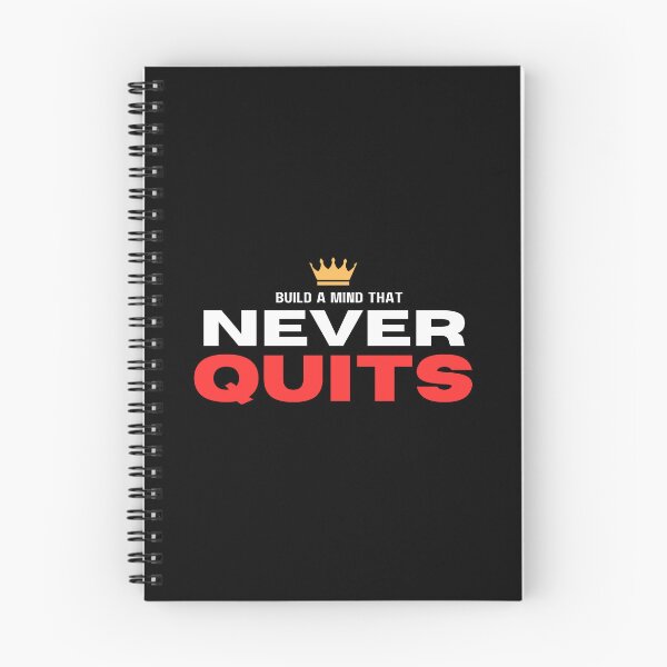 Item preview, Build a Mind that never quits Quotes for Him designed and sold by WarriorsArmour.