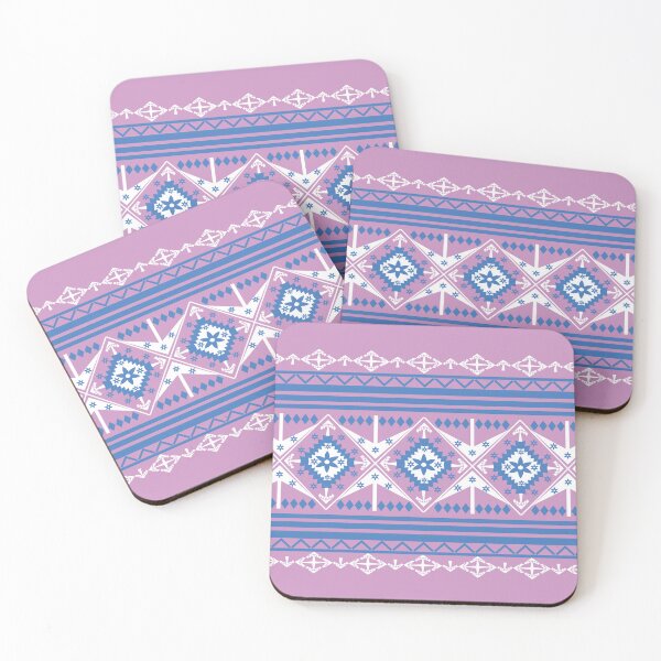 Item preview, Geometric Ethnic Seamless Border Pattern with Blue and Purple Tribal Ornament designed and sold by EiArtist.