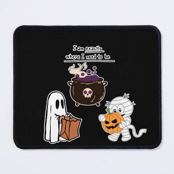 Item preview, Halloween Ghost and Mummy Cauldron Cozy Quote designed and sold by SoftAuraStudi0.