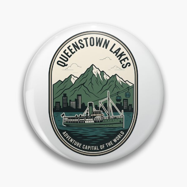 Item preview, Queenstown Lakes New Zealand Adventure Capital Vintage Scene designed and sold by k3rstman1.