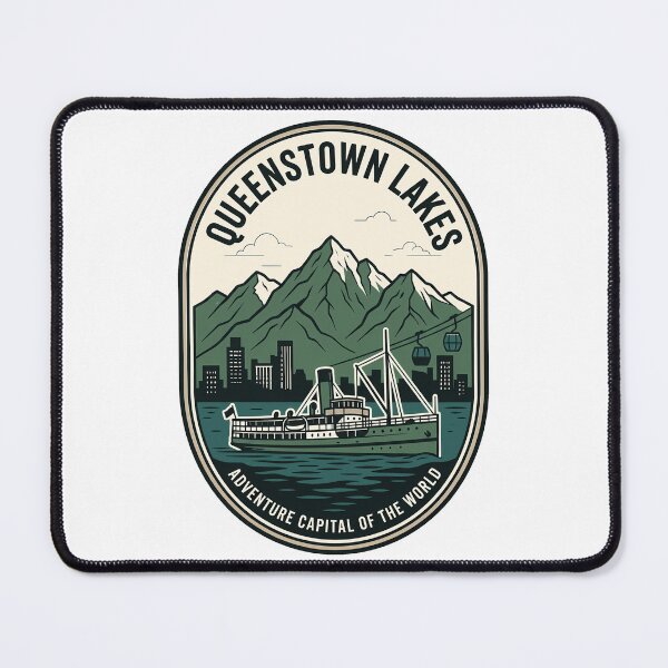 Item preview, Queenstown Lakes New Zealand Adventure Capital Vintage Scene designed and sold by k3rstman1.