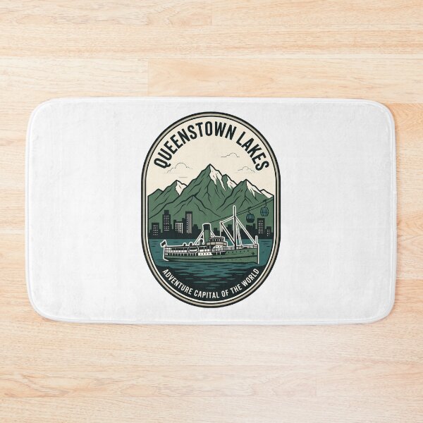 Item preview, Queenstown Lakes New Zealand Adventure Capital Vintage Scene designed and sold by k3rstman1.