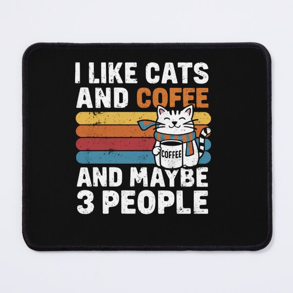 Item preview, Cats Coffee And Maybe People designed and sold by SiarheiYur.
