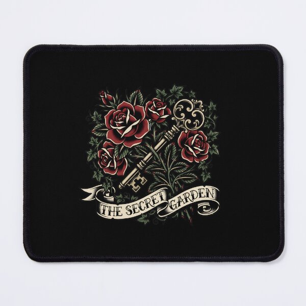 Item preview, The Secret Garden Traditional Tattoo Red Roses and Ornate Key designed and sold by Fenay Designs.