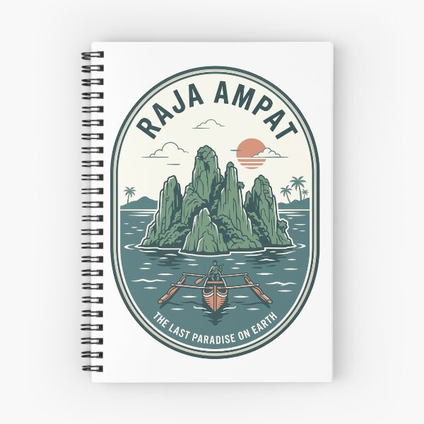 Item preview, Vintage Raja Ampat Indonesia Tropical Island Badge designed and sold by k3rstman1.