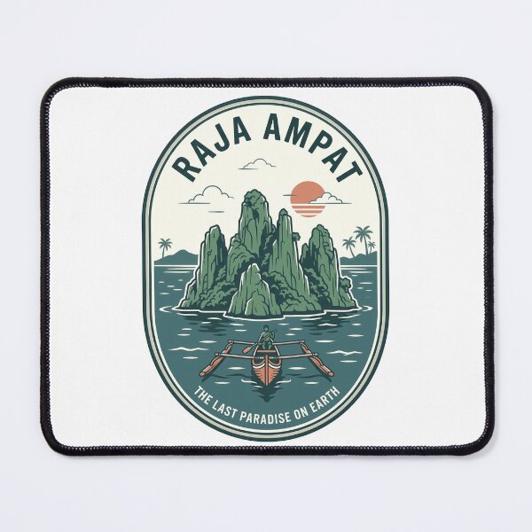 Item preview, Vintage Raja Ampat Indonesia Tropical Island Badge designed and sold by k3rstman1.