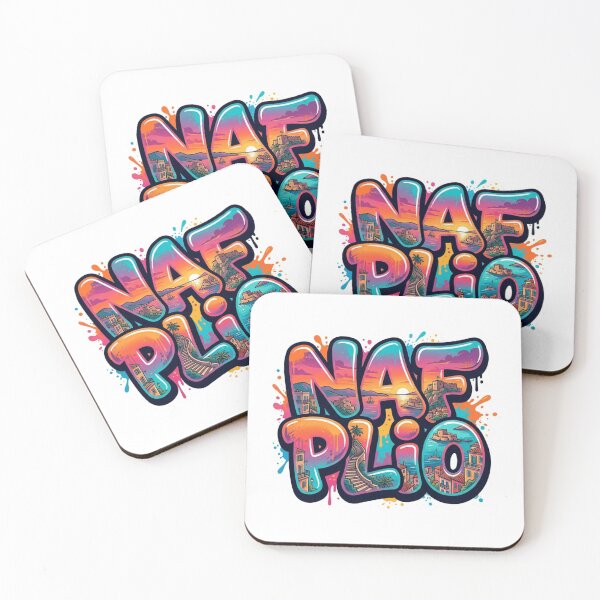 Item preview, Nafplio Coastal Graffiti Sticker designed and sold by Imaginarium of Chaos falcon88 .