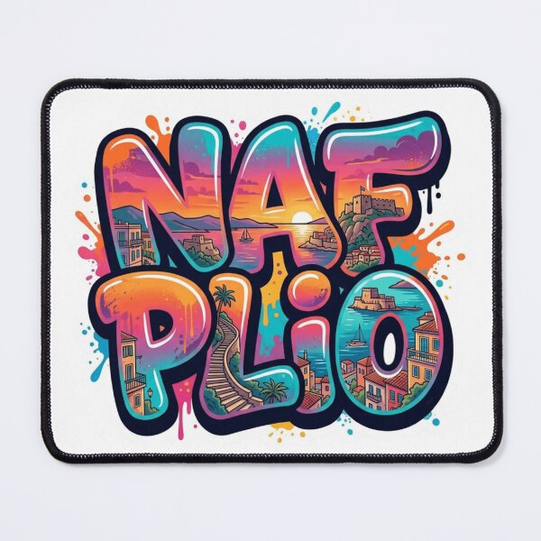 Item preview, Nafplio Coastal Graffiti Sticker designed and sold by Imaginarium of Chaos falcon88 .