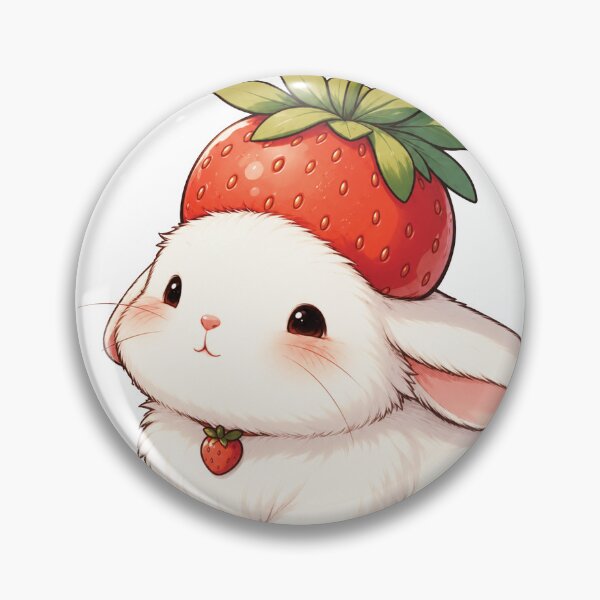 Item preview, Cute Strawberry Bunny Illustration designed and sold by myJPEG.