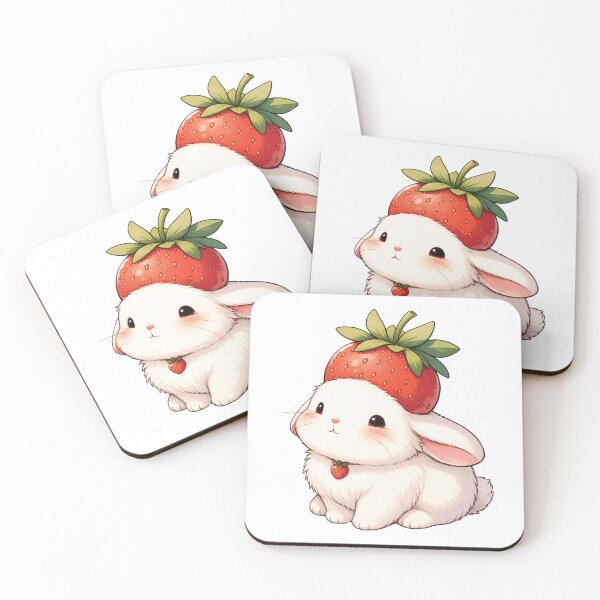 Item preview, Cute Strawberry Bunny Illustration designed and sold by myJPEG.