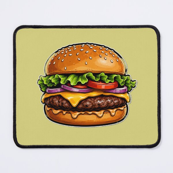 Item preview, Epic Gourmet Cheeseburger Illustration designed and sold by AstraDrip Studio.