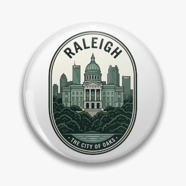 Item preview, Vintage Raleigh North Carolina City of Oaks Badge designed and sold by k3rstman1.
