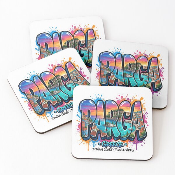 Item preview, Parga Bay Graffiti Sticker designed and sold by Imaginarium of Chaos falcon88 .