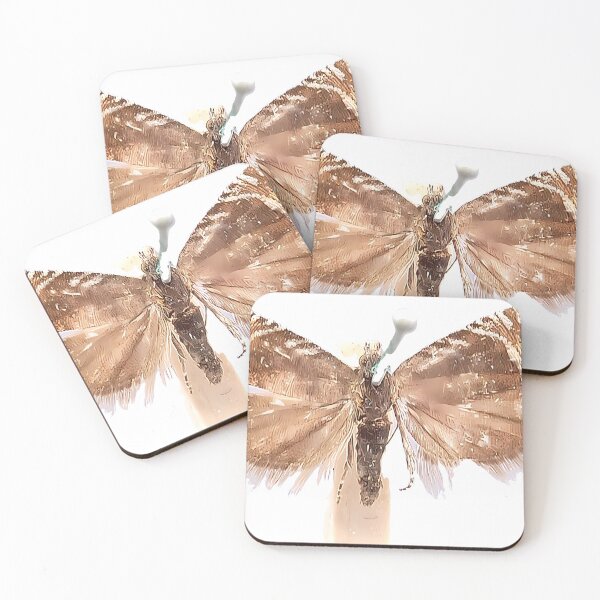 Item preview, Blue Moth Drawing | Insect Art designed and sold by GammaRay.