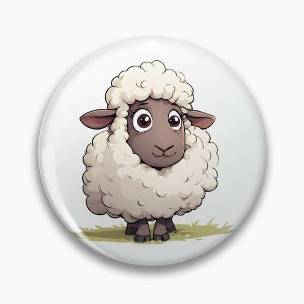 Item preview, Silly Fluffy Sheep – Adorable Cartoon Farm Animal Illustration designed and sold by Karolina’s Cozy Creations.