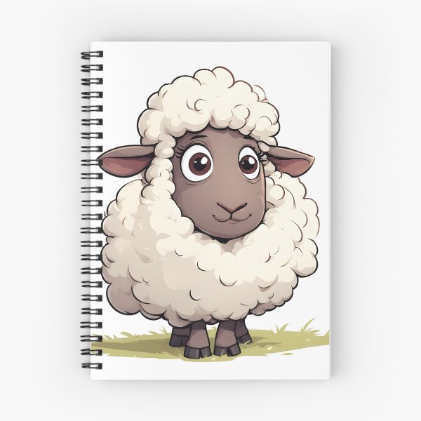 Item preview, Silly Fluffy Sheep – Adorable Cartoon Farm Animal Illustration designed and sold by Karolina’s Cozy Creations.