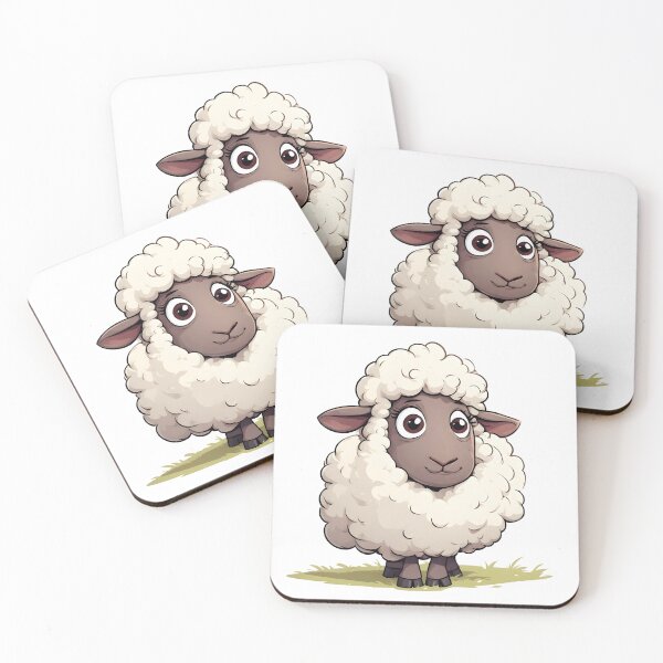 Item preview, Silly Fluffy Sheep – Adorable Cartoon Farm Animal Illustration designed and sold by Karolina’s Cozy Creations.