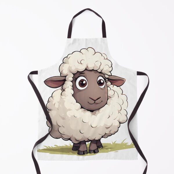 Item preview, Silly Fluffy Sheep – Adorable Cartoon Farm Animal Illustration designed and sold by Karolina’s Cozy Creations.